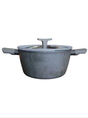 Anthropologie BergHOFF Leo Stone+ Nonstick Ceramic 8" Stockpot 3qt With Lid